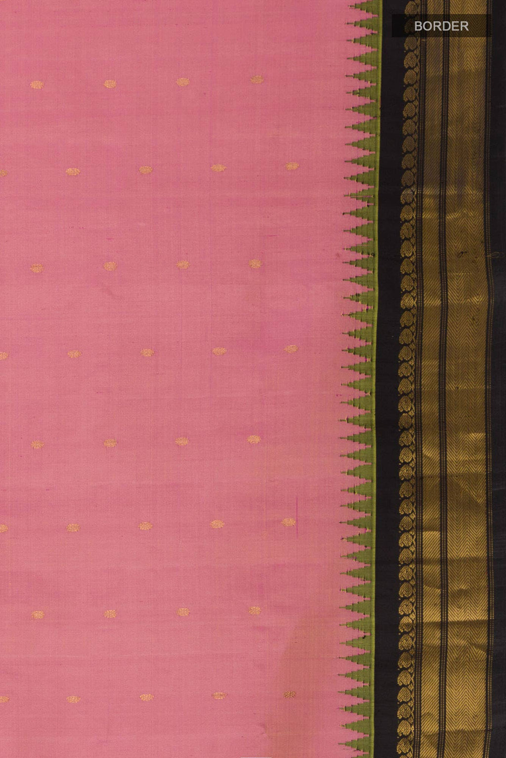 Pink Gadwal Silk Saree