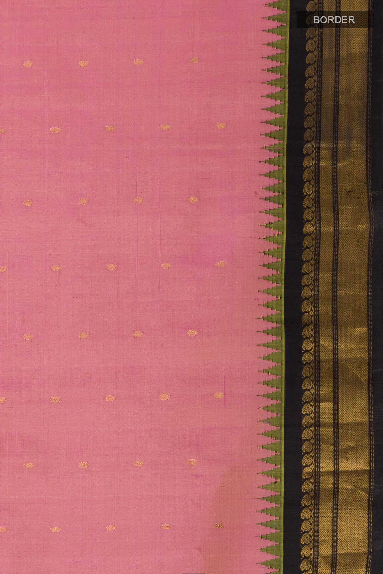Pink Gadwal Silk Saree