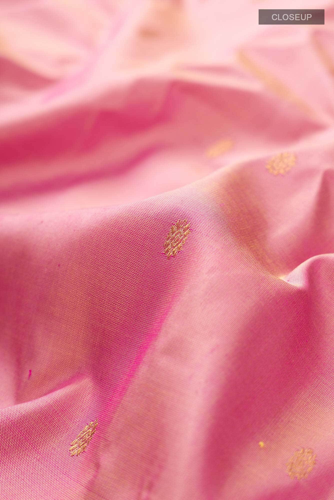 Pink Gadwal Silk Saree