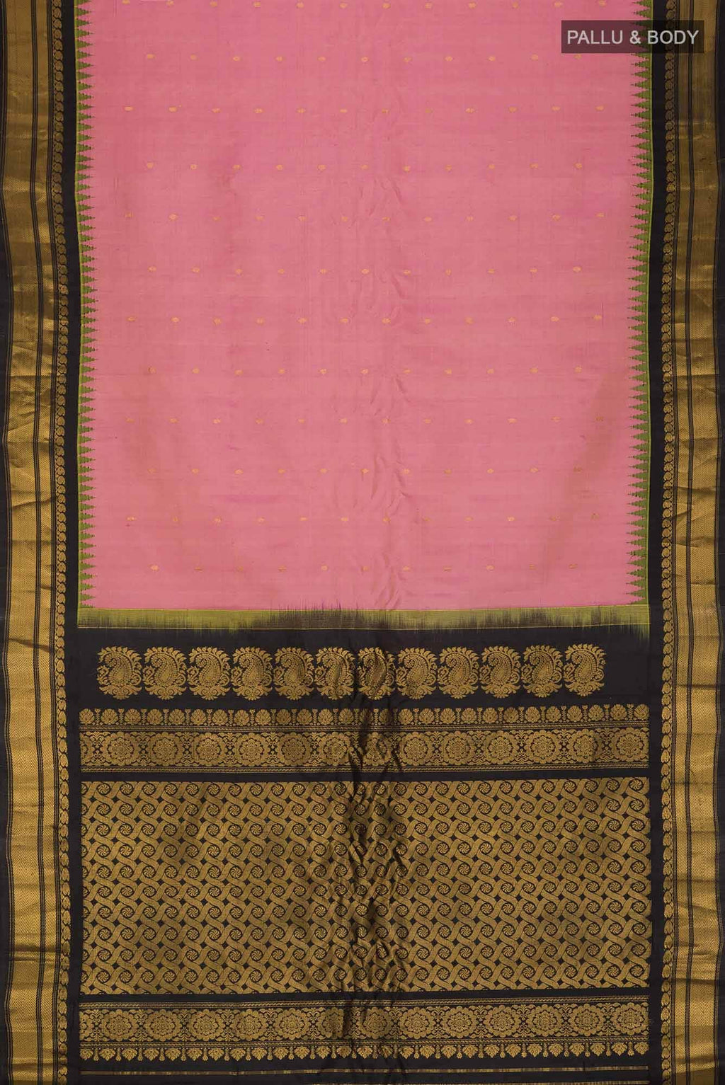 Pink Gadwal Silk Saree