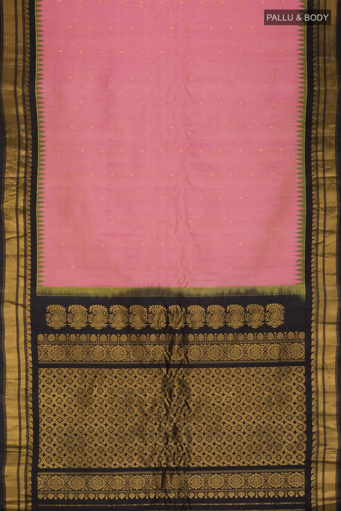 Pink Gadwal Silk Saree