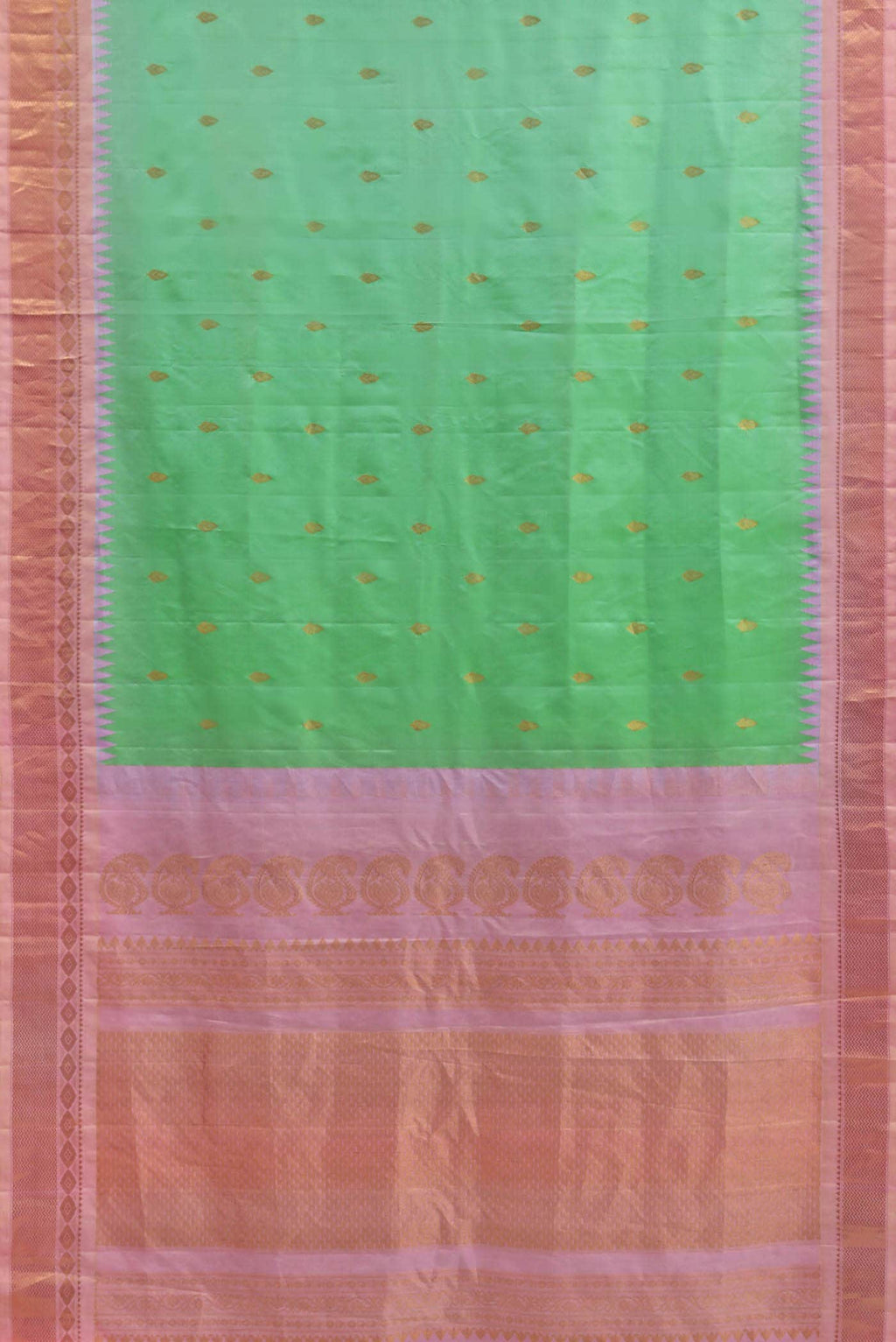 Green Gadwal Silk Saree