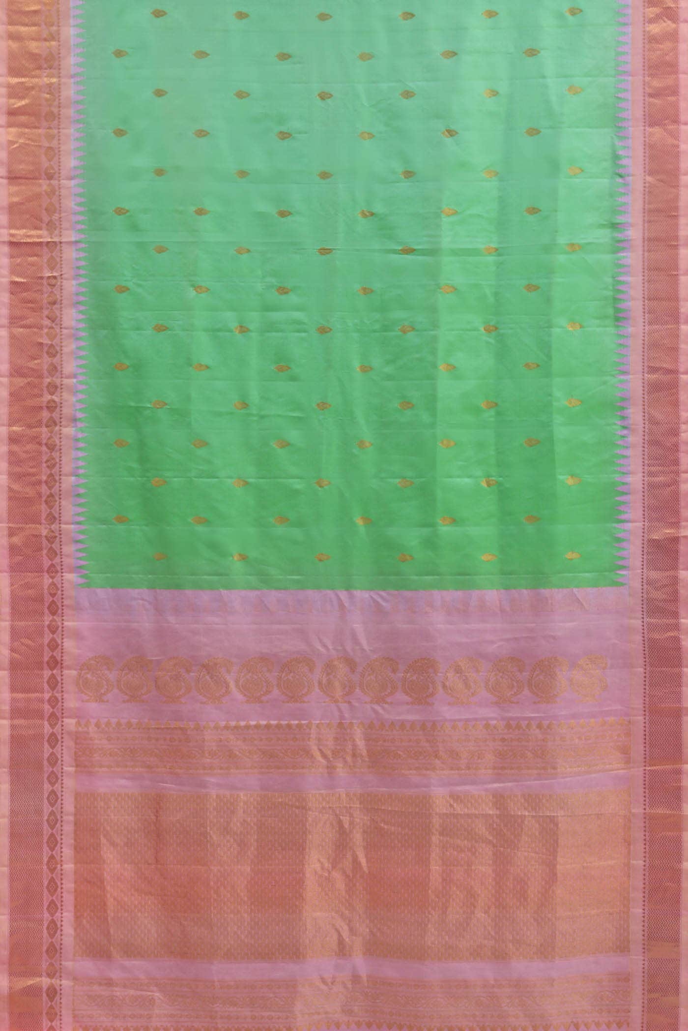 Green Gadwal Silk Saree