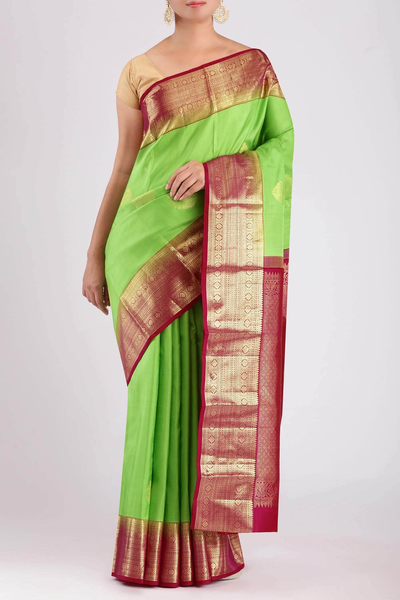 Green Kanchipuram Silk Saree