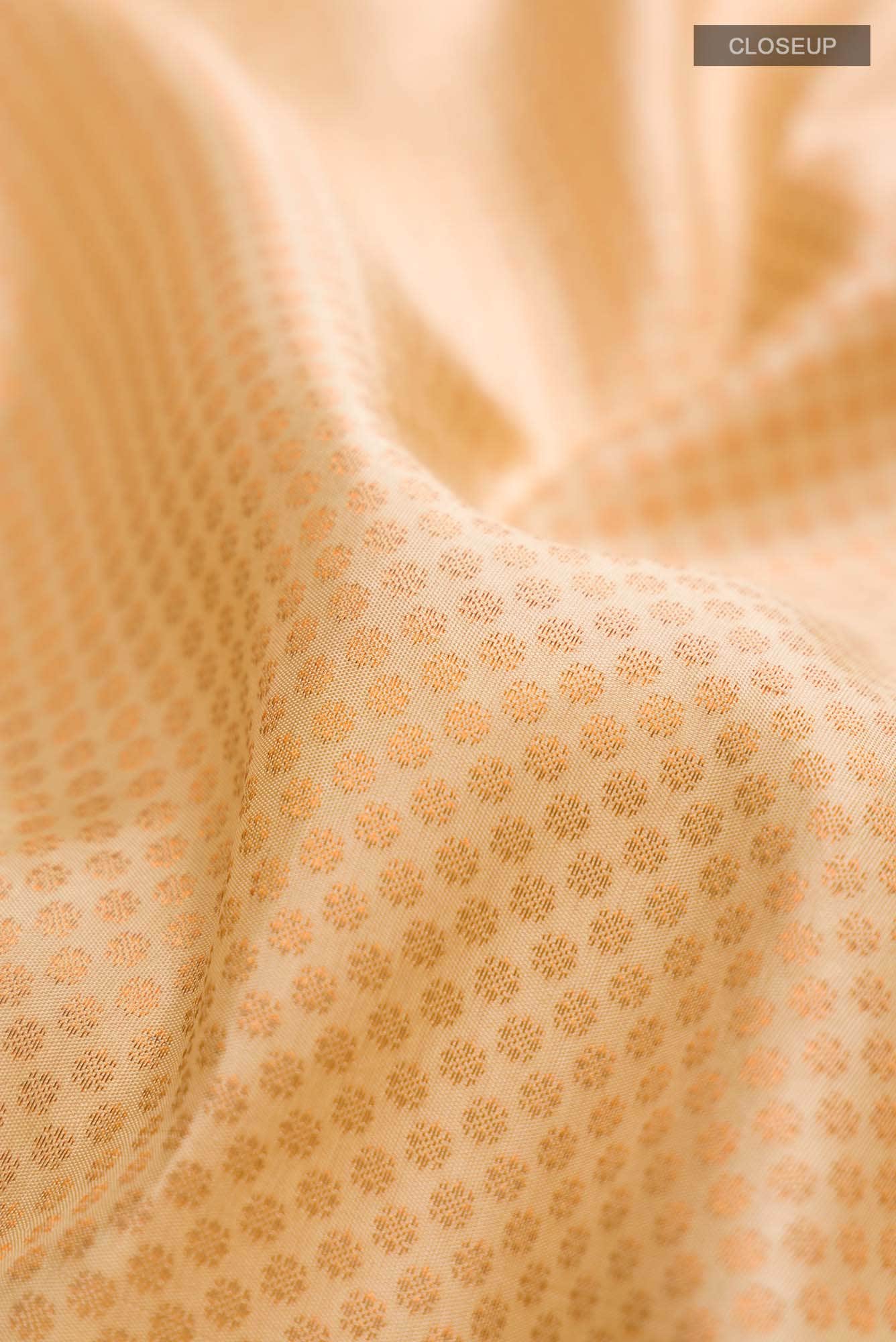 Cream Kanchipuram Silk Saree