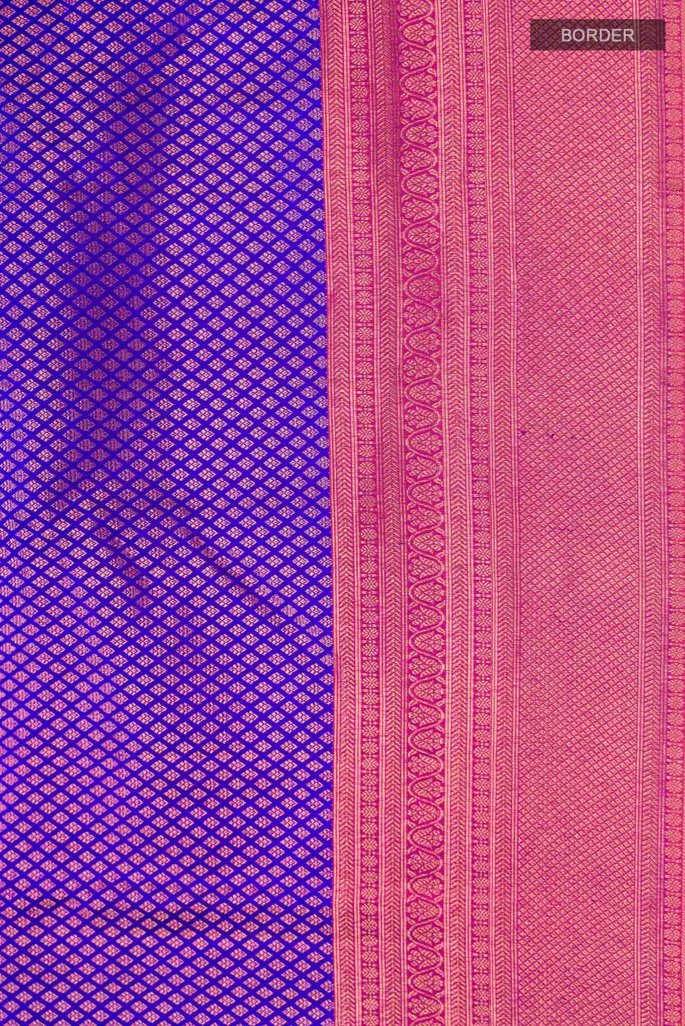 Blue Kanchipuram Silk Saree