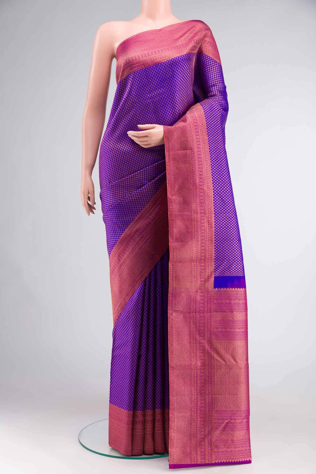 Blue Kanchipuram Silk Saree