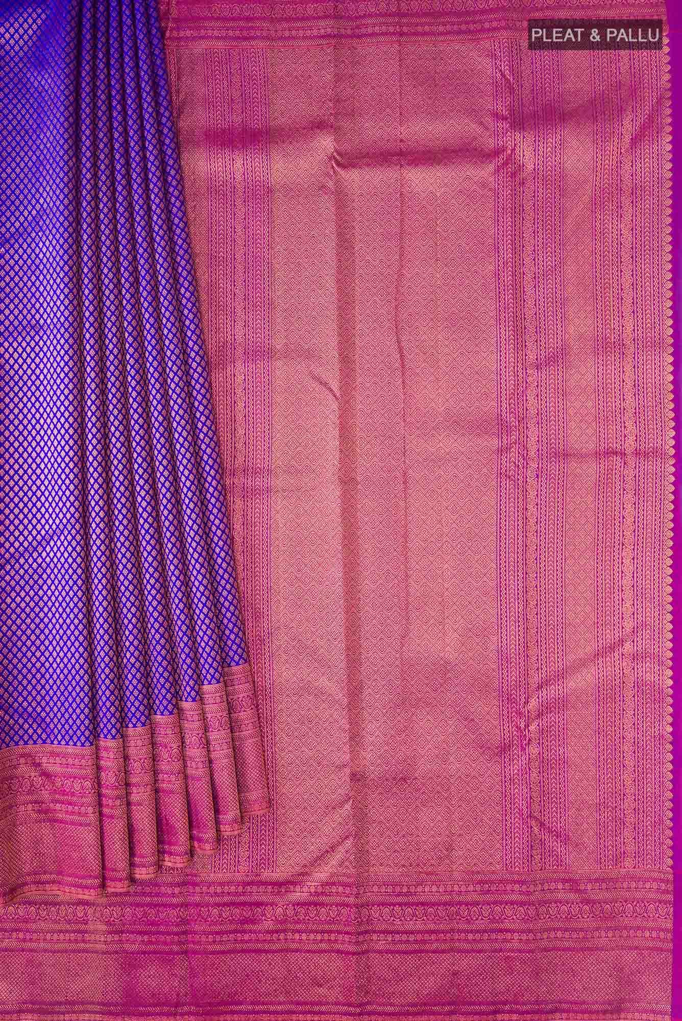 Blue Kanchipuram Silk Saree