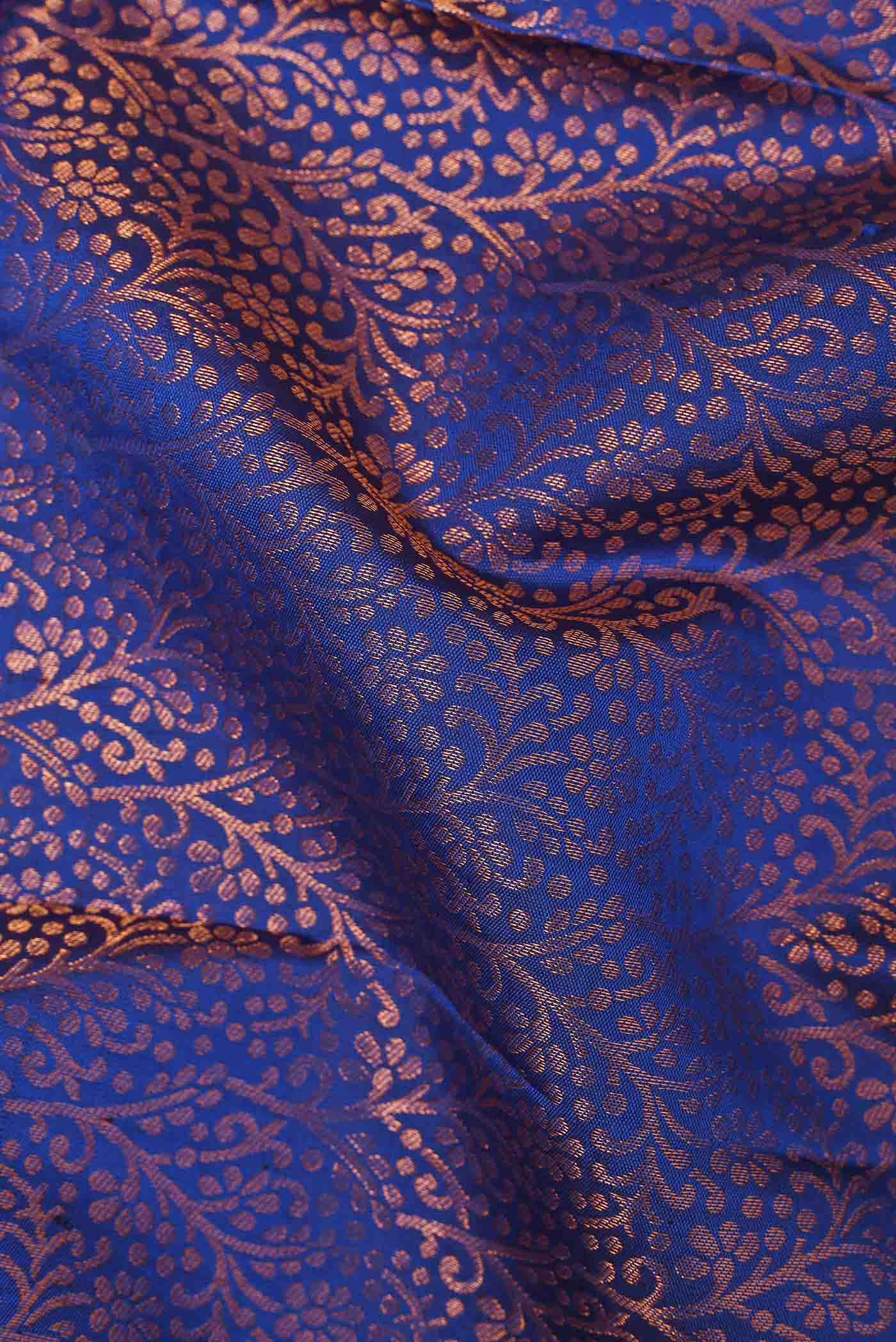 Blue Kanchipuram Silk Saree