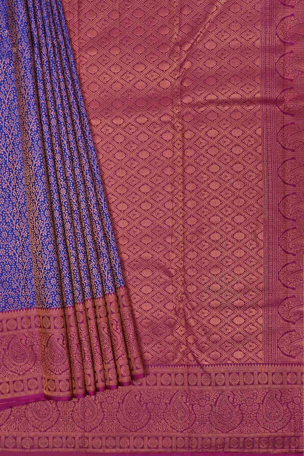 Blue Kanchipuram Silk Saree