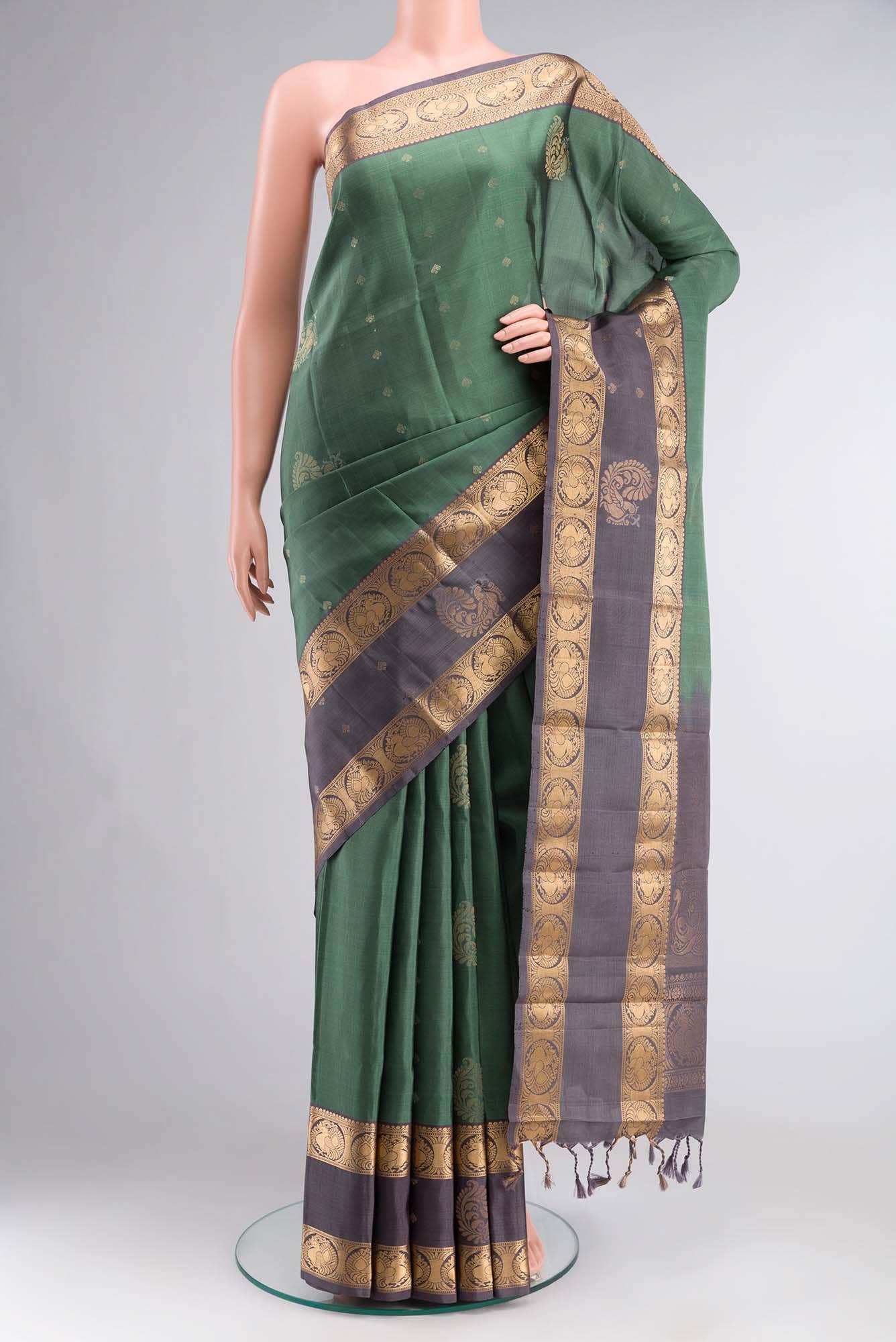 Green Kanchipuram Silk Saree