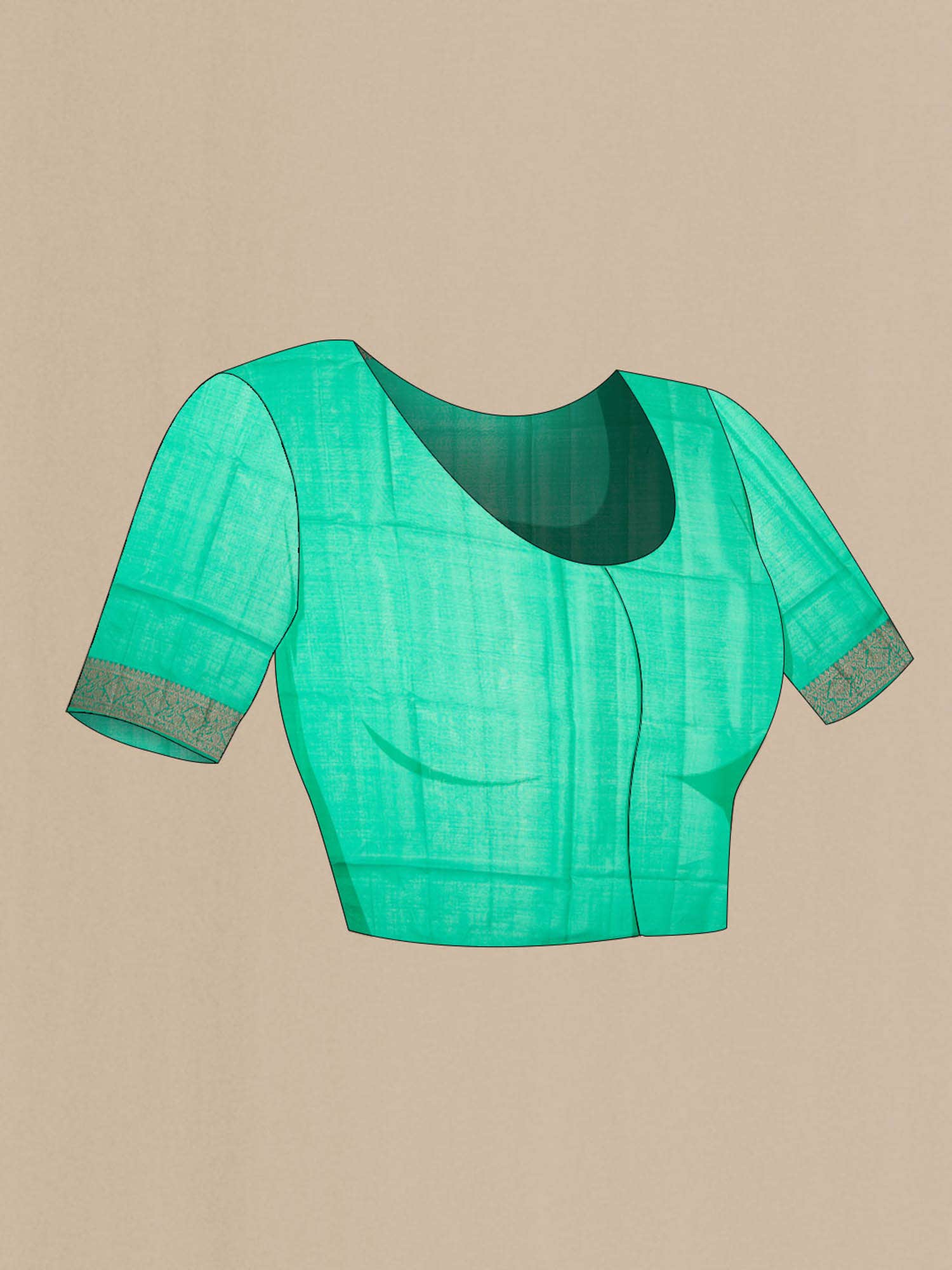 Green Banarasi Tussar Silk Saree