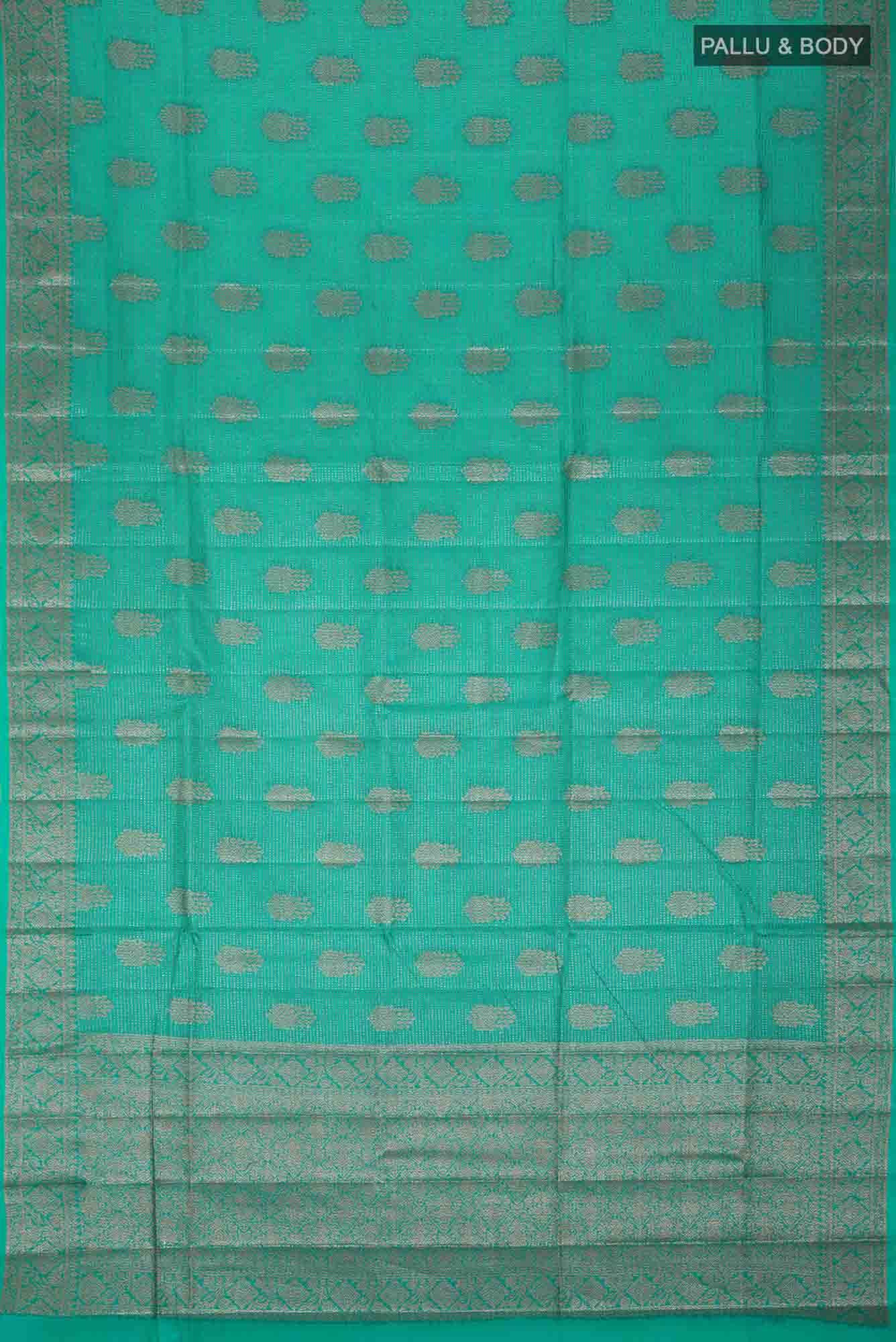 Green Banarasi Tussar Silk Saree