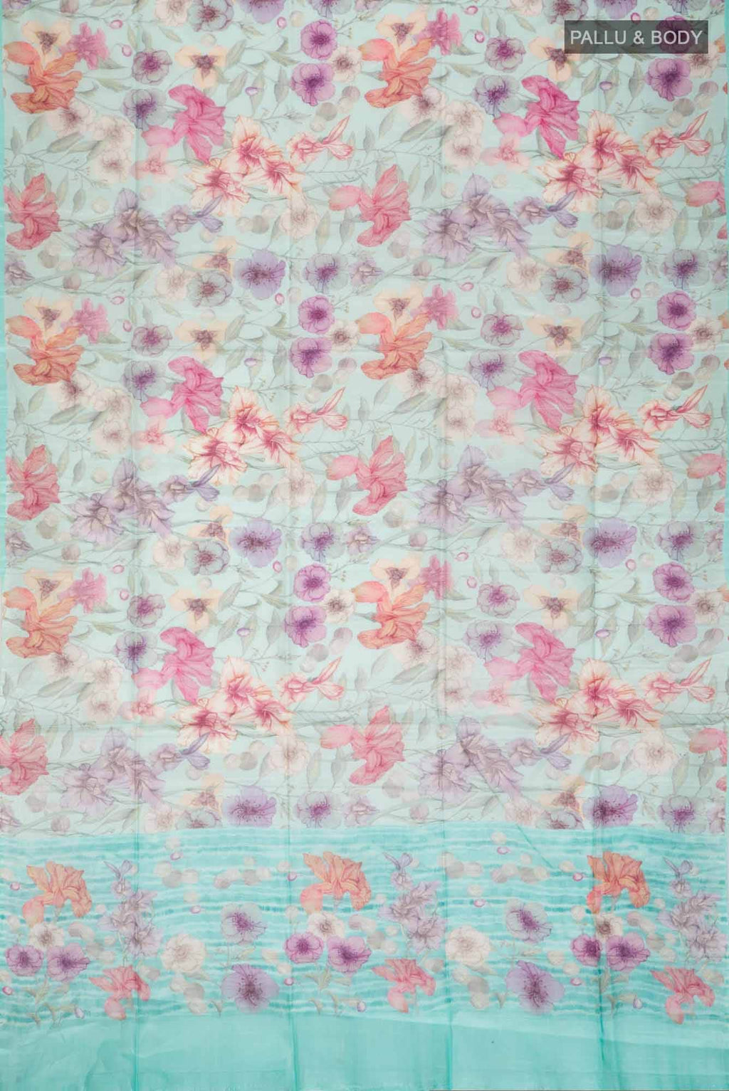 Blue Banarasi Tussar Silk Saree