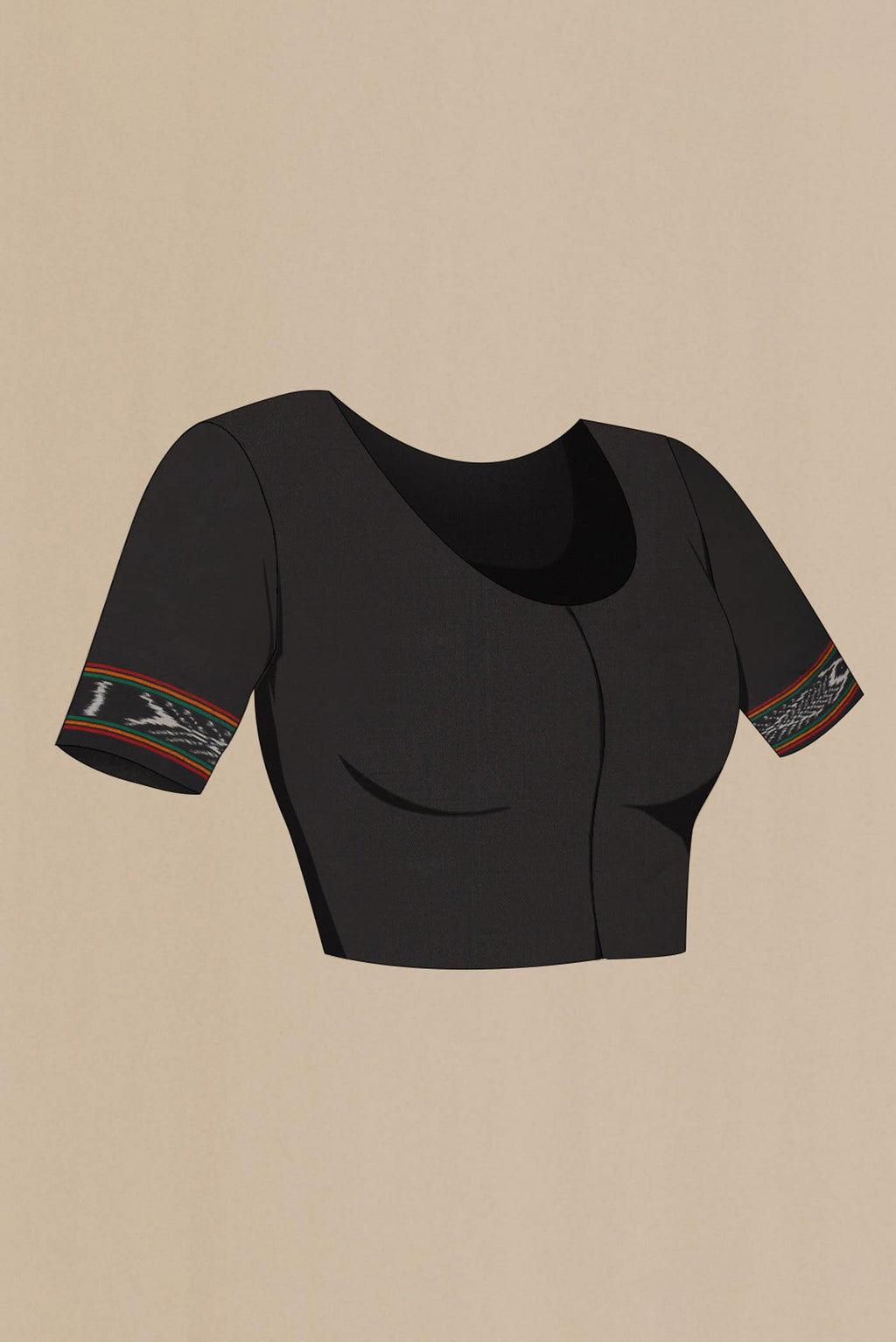 Black Pochampally Silk Saree