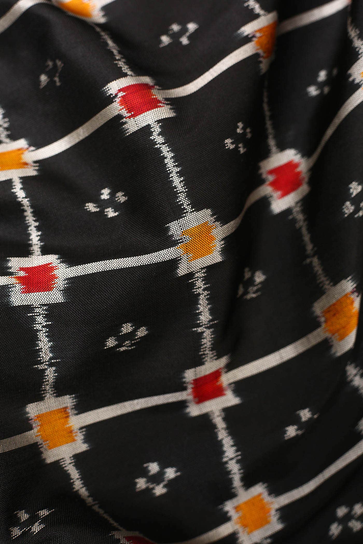 Black Pochampally Silk Saree