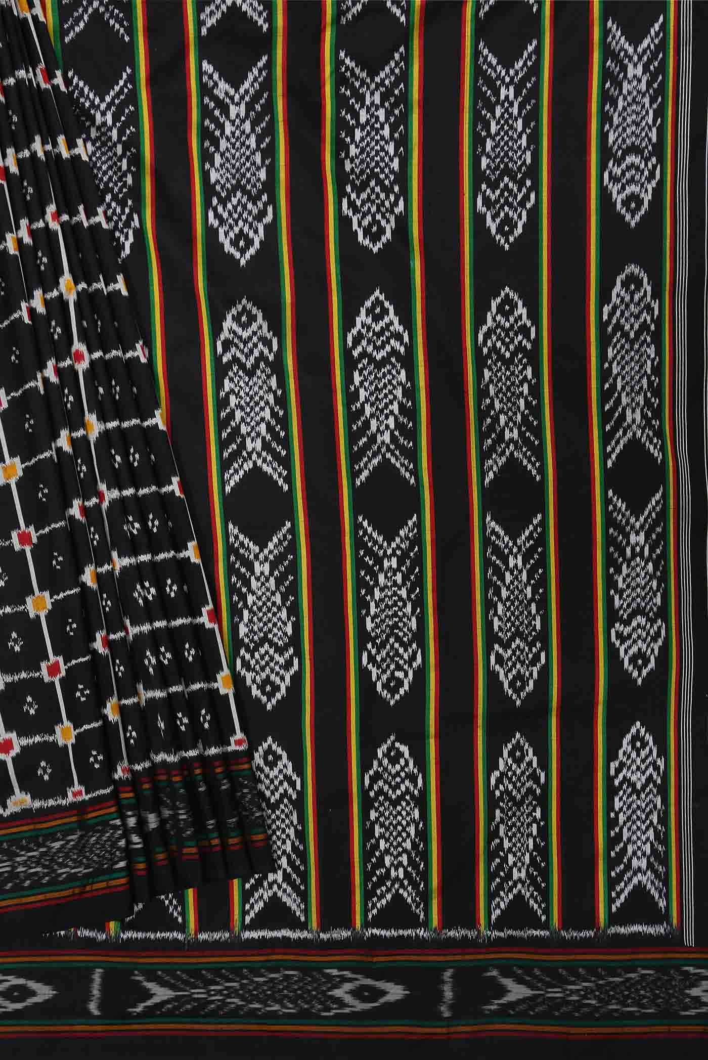Black Pochampally Silk Saree