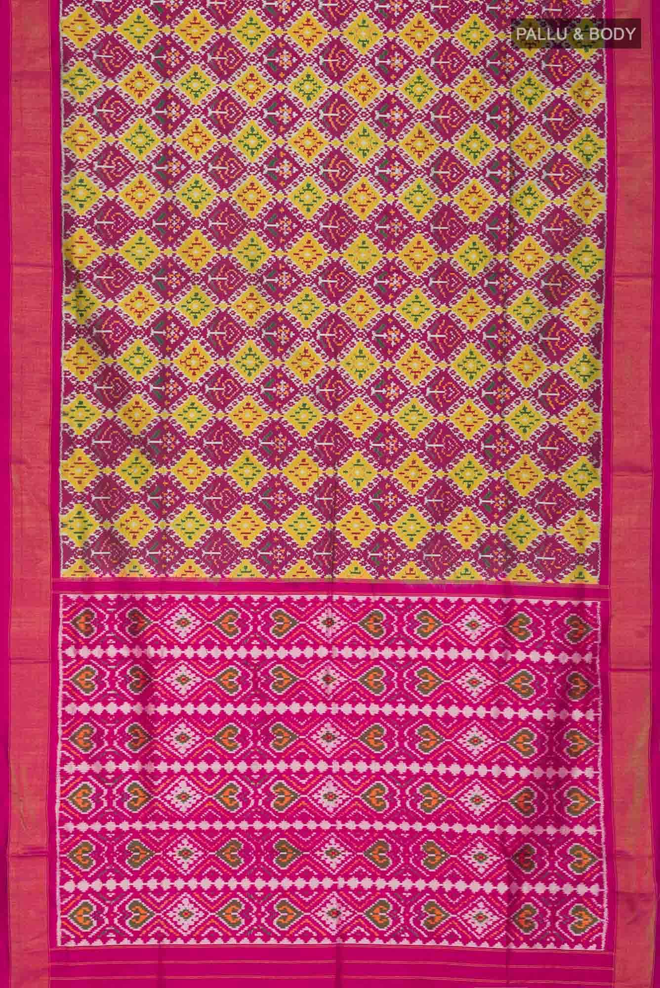 Pink Pochampally Silk Saree
