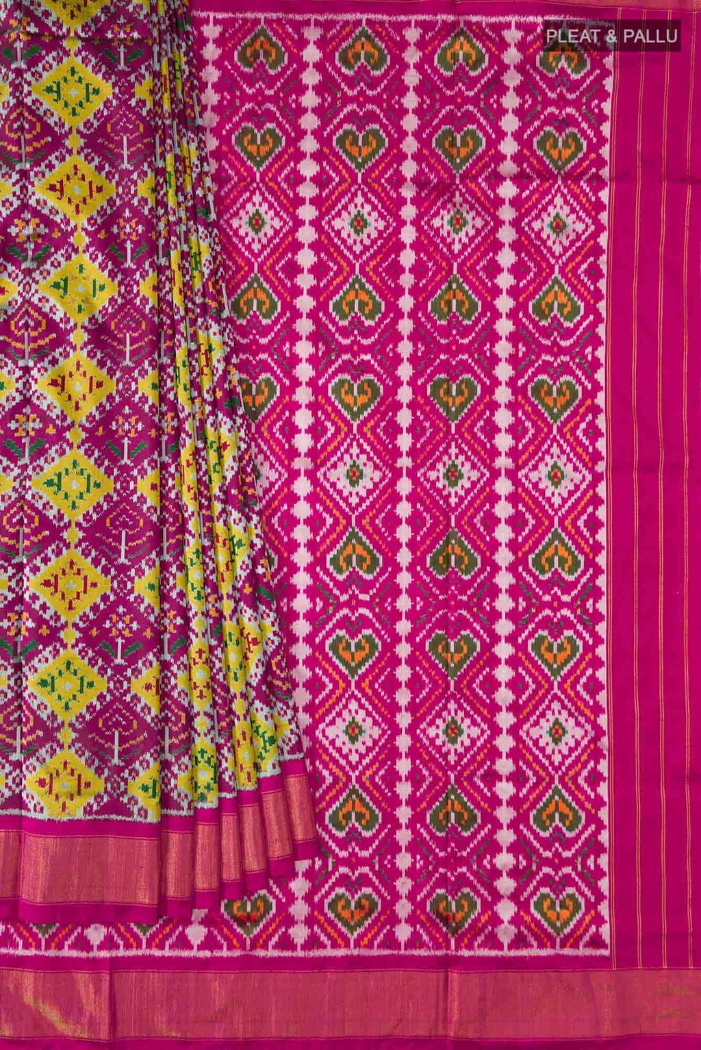Pink Pochampally Silk Saree