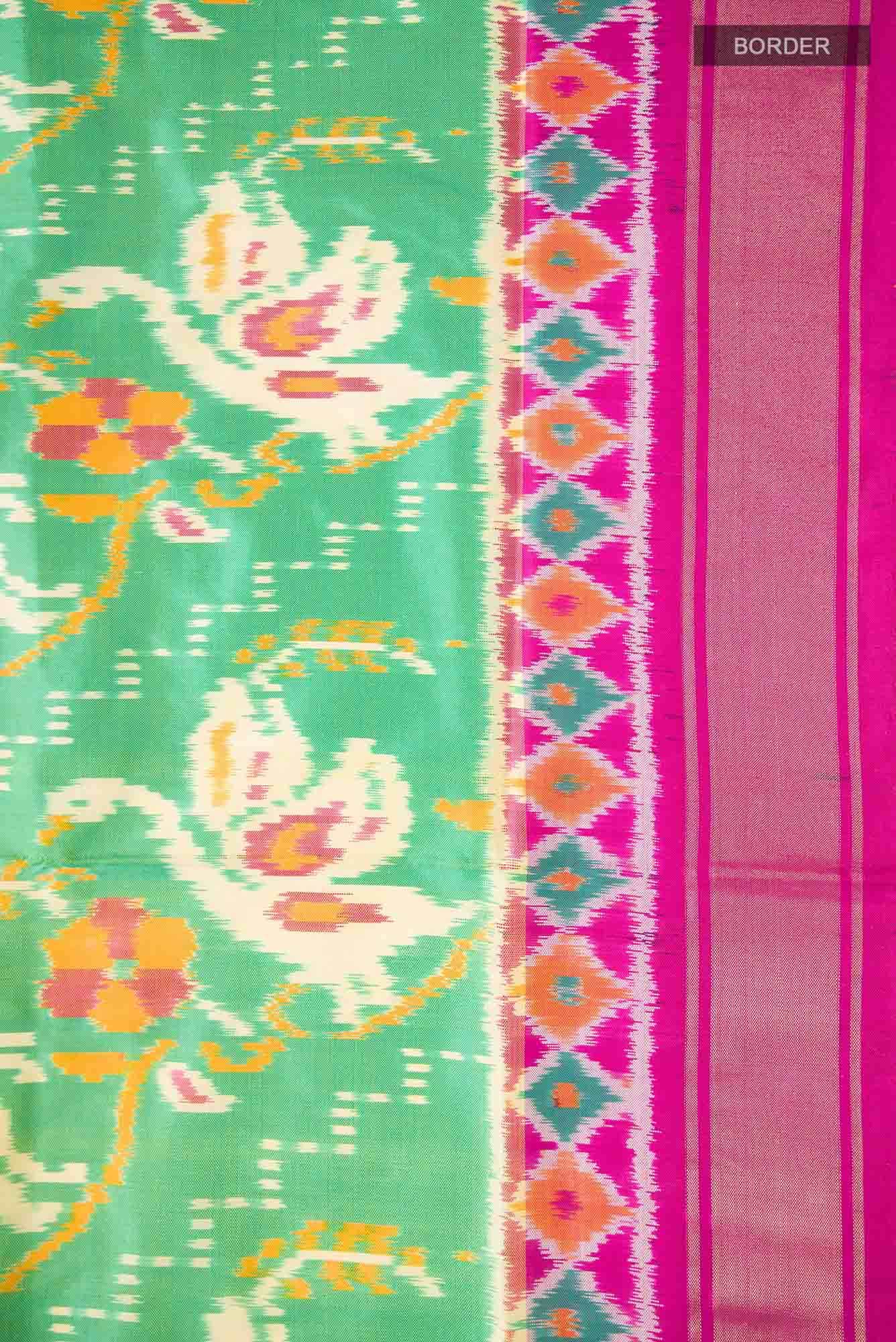 Green Pochampally Silk Saree