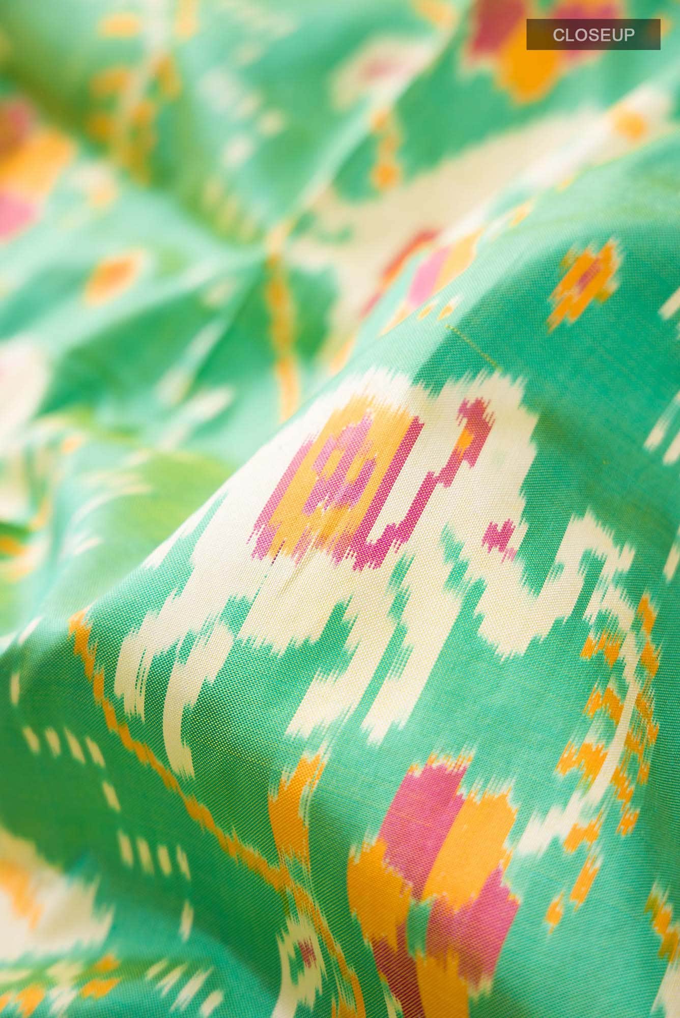Green Pochampally Silk Saree