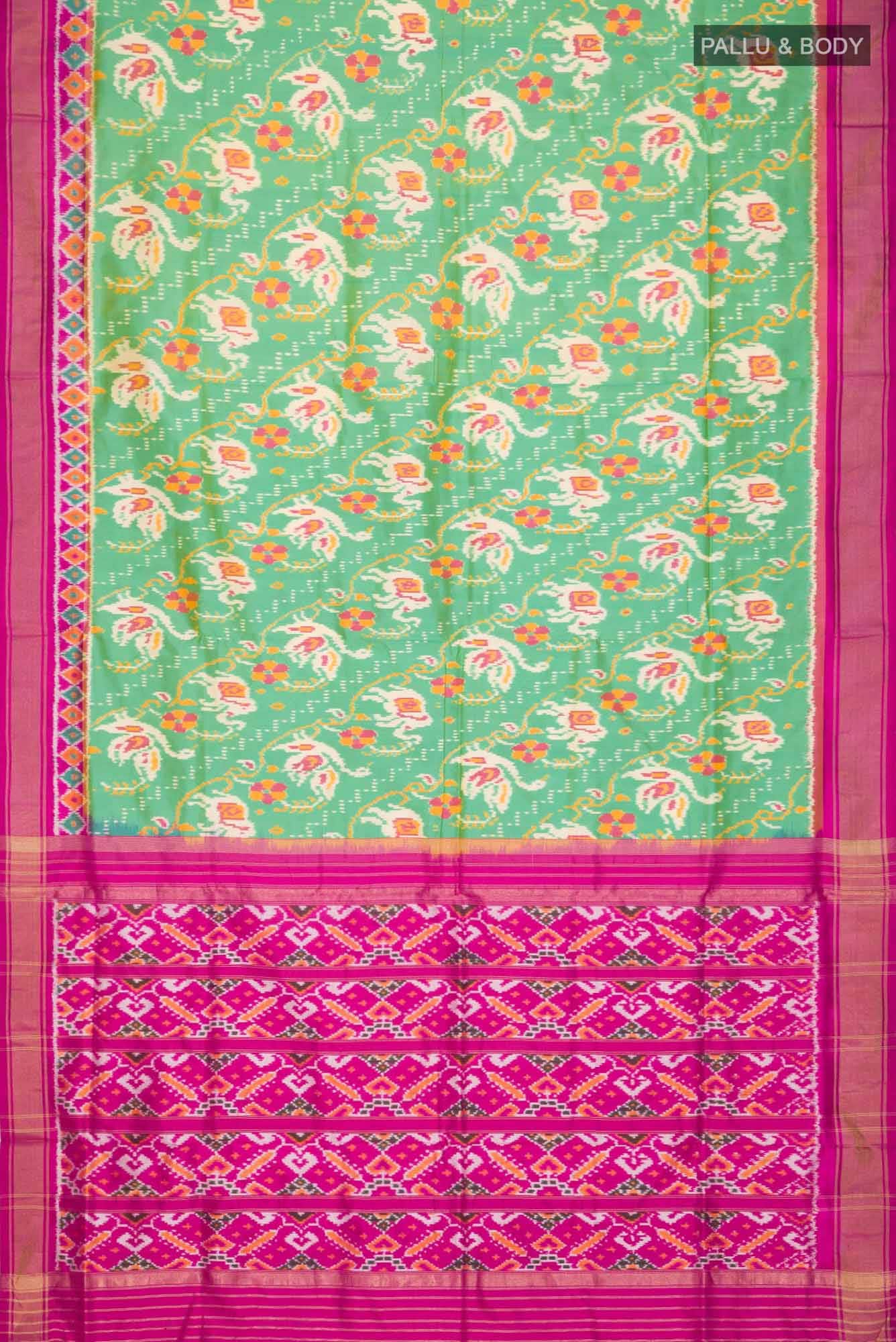 Green Pochampally Silk Saree
