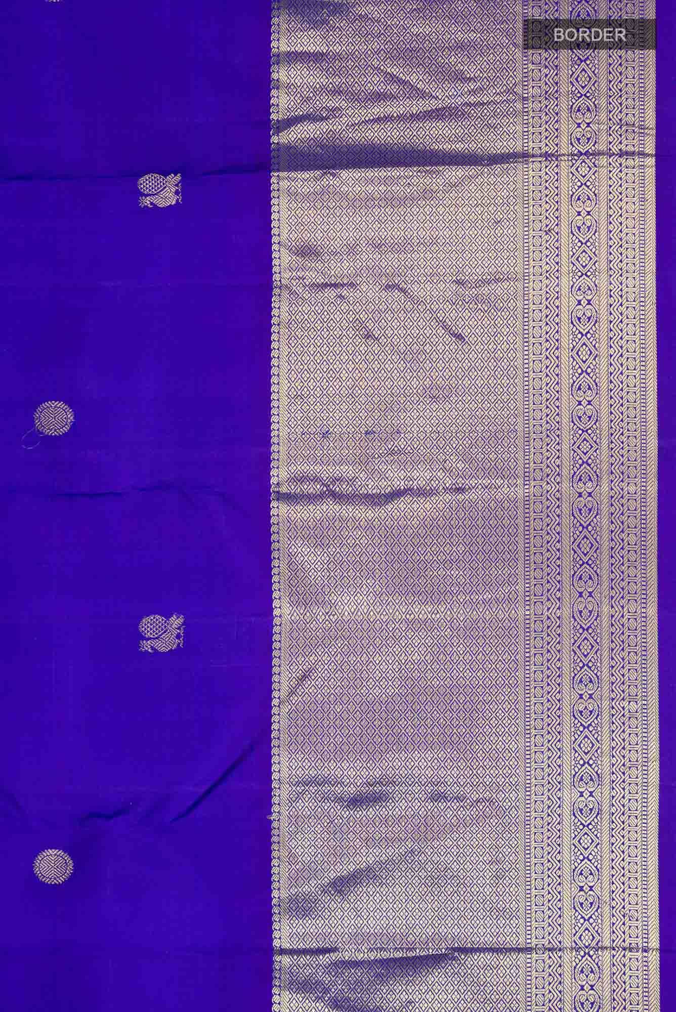 Blue Kanchipuram Silk Saree