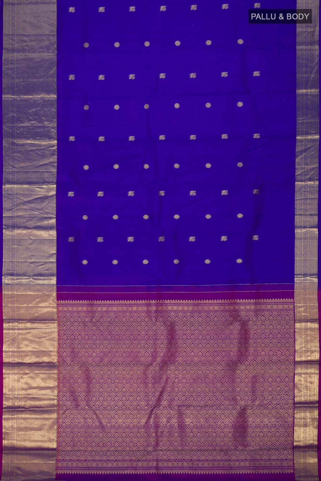 Blue Kanchipuram Silk Saree