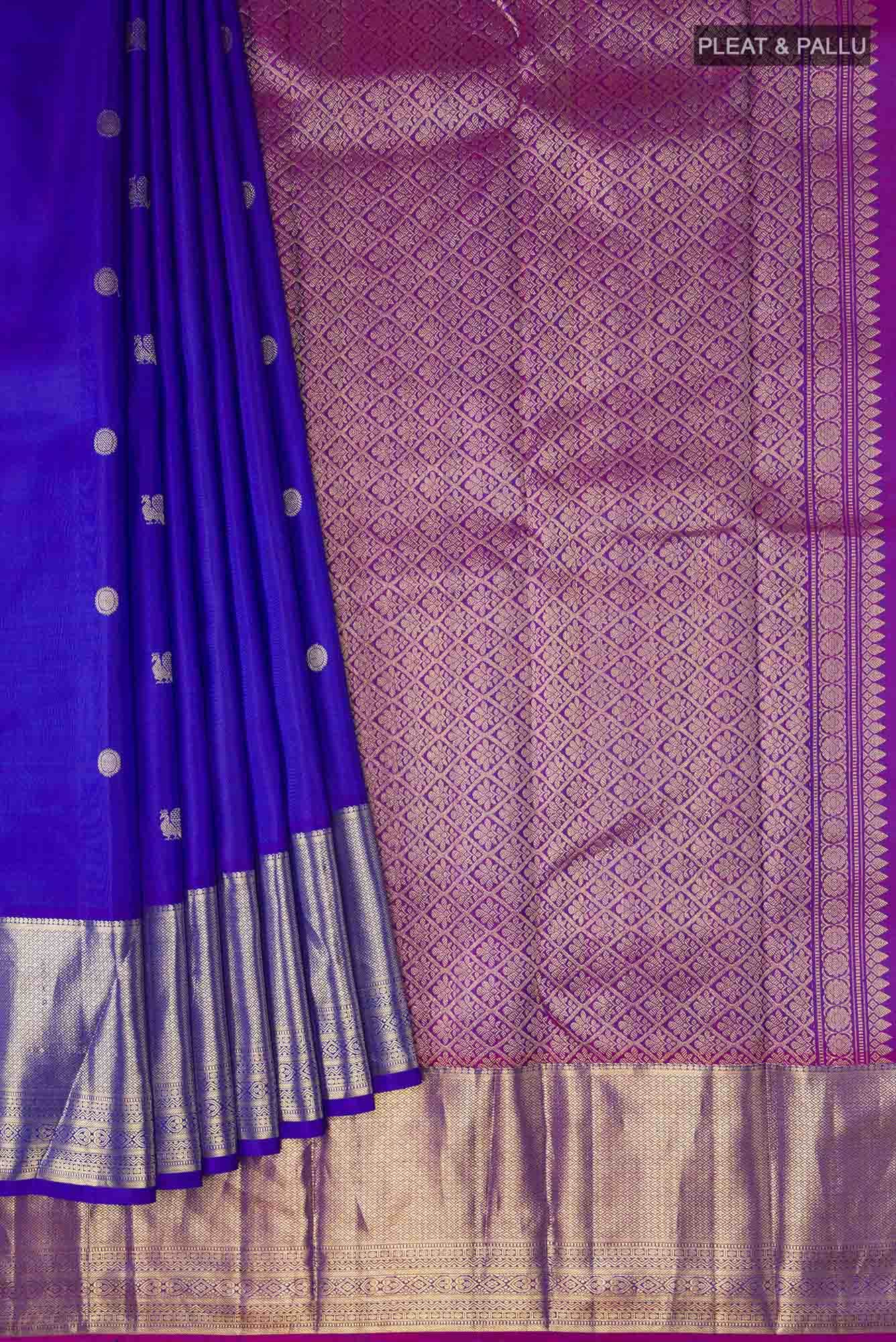 Blue Kanchipuram Silk Saree