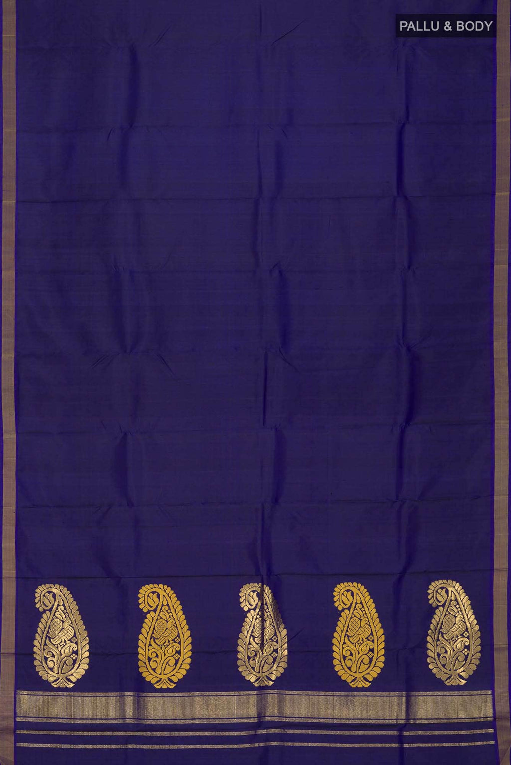 Blue Dual Tone Kanchipuram Silk Saree