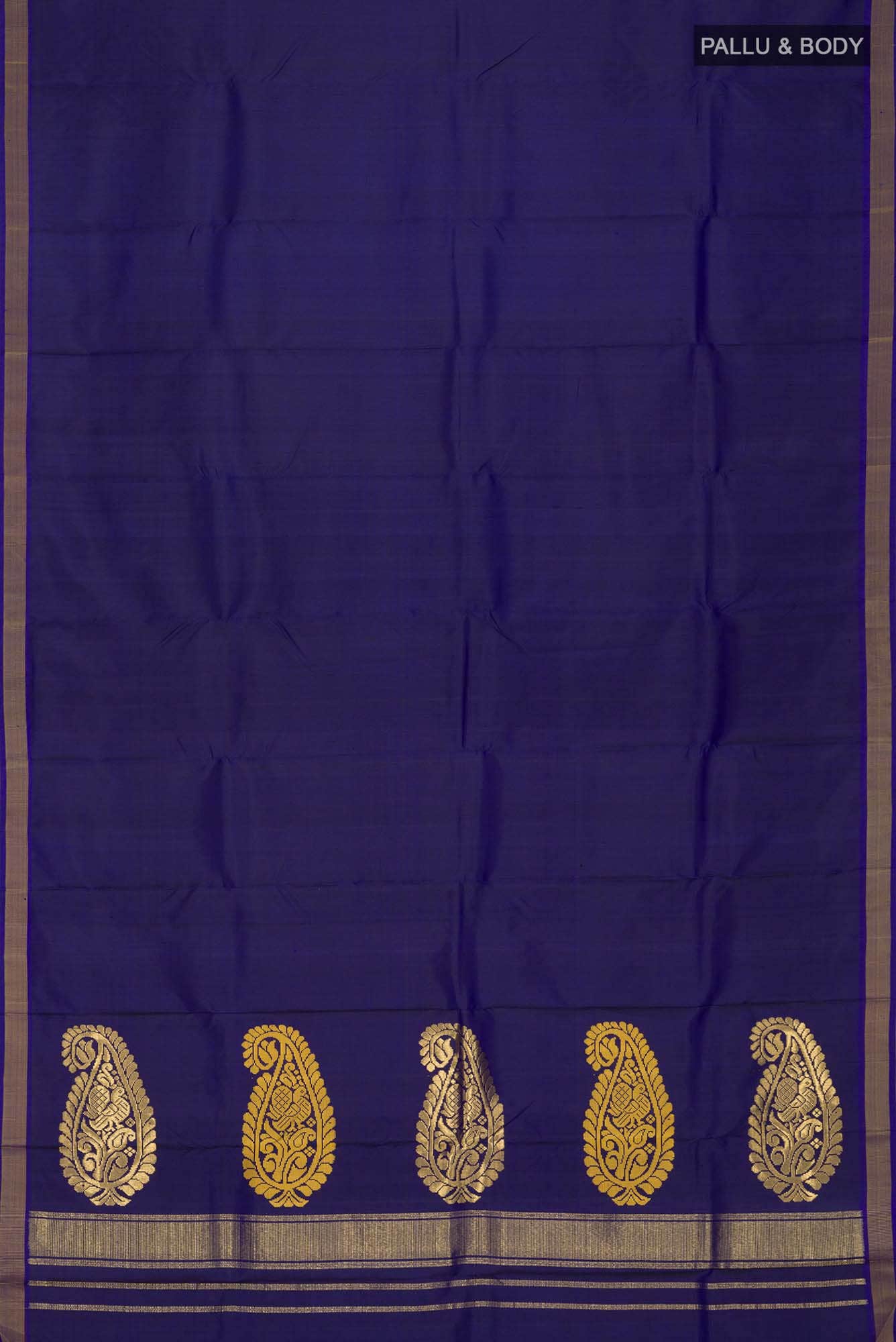 Blue Dual Tone Kanchipuram Silk Saree
