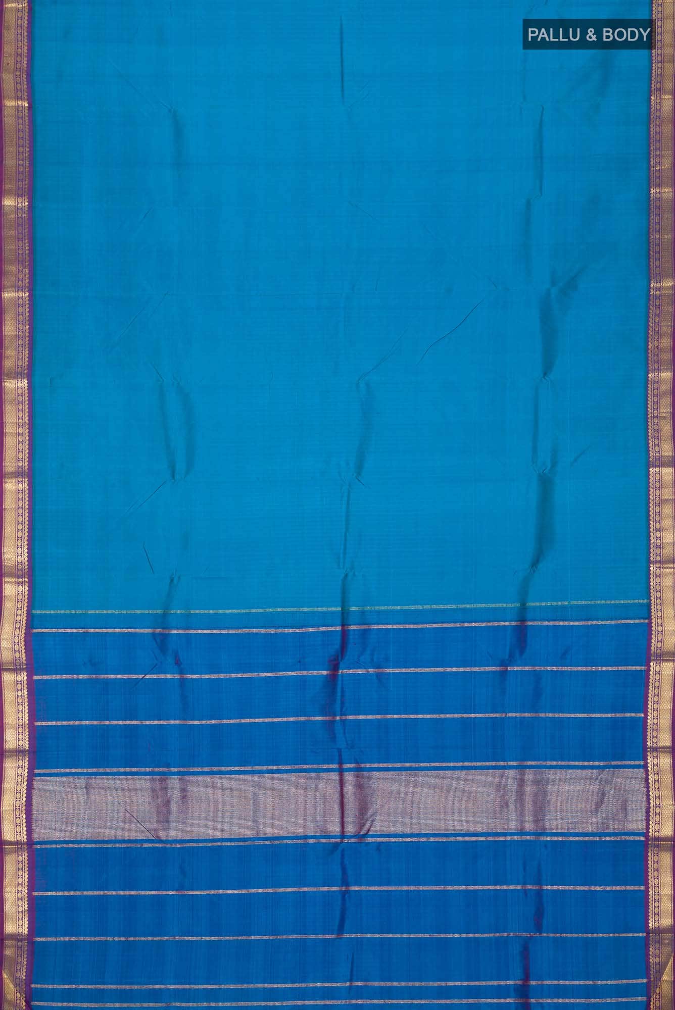 Blue Kanchipuram Silk Saree