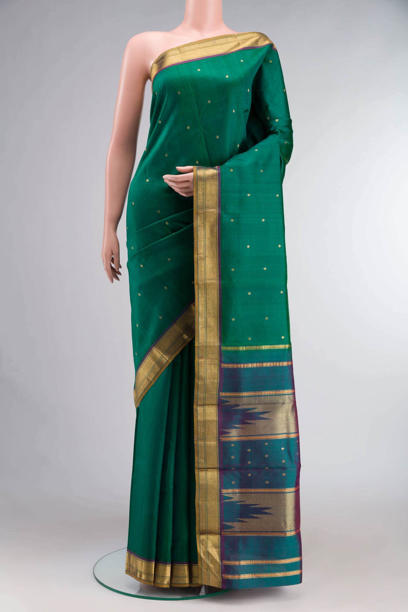 Green Kanchipuram Silk Saree