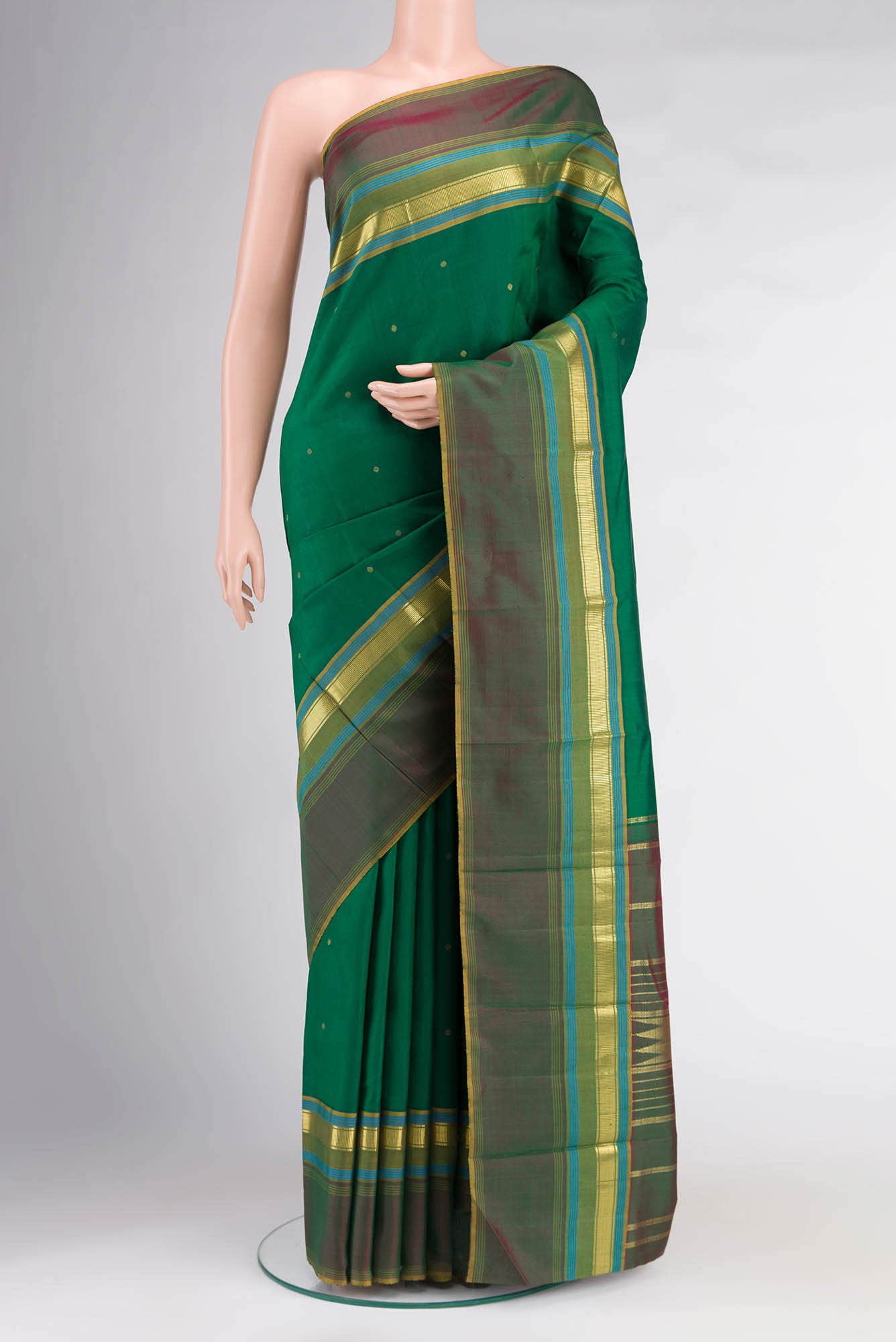 Green Kanchipuram Silk Saree
