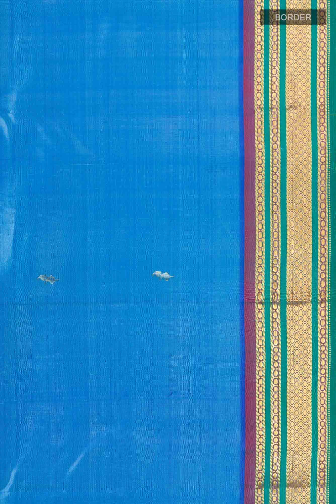 Blue Kanchipuram Silk Saree