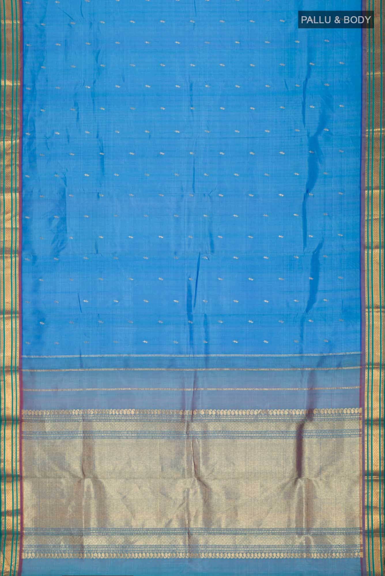 Blue Kanchipuram Silk Saree