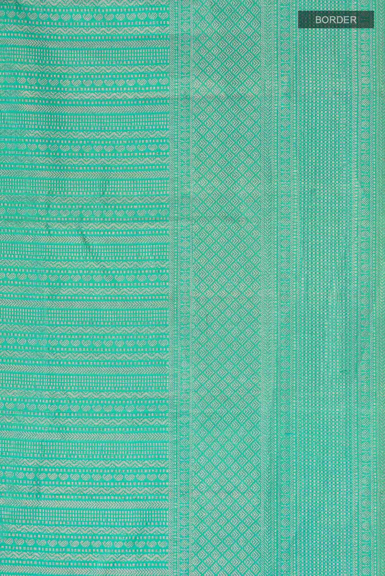 Green Dual Tone Kanchipuram Silk Saree