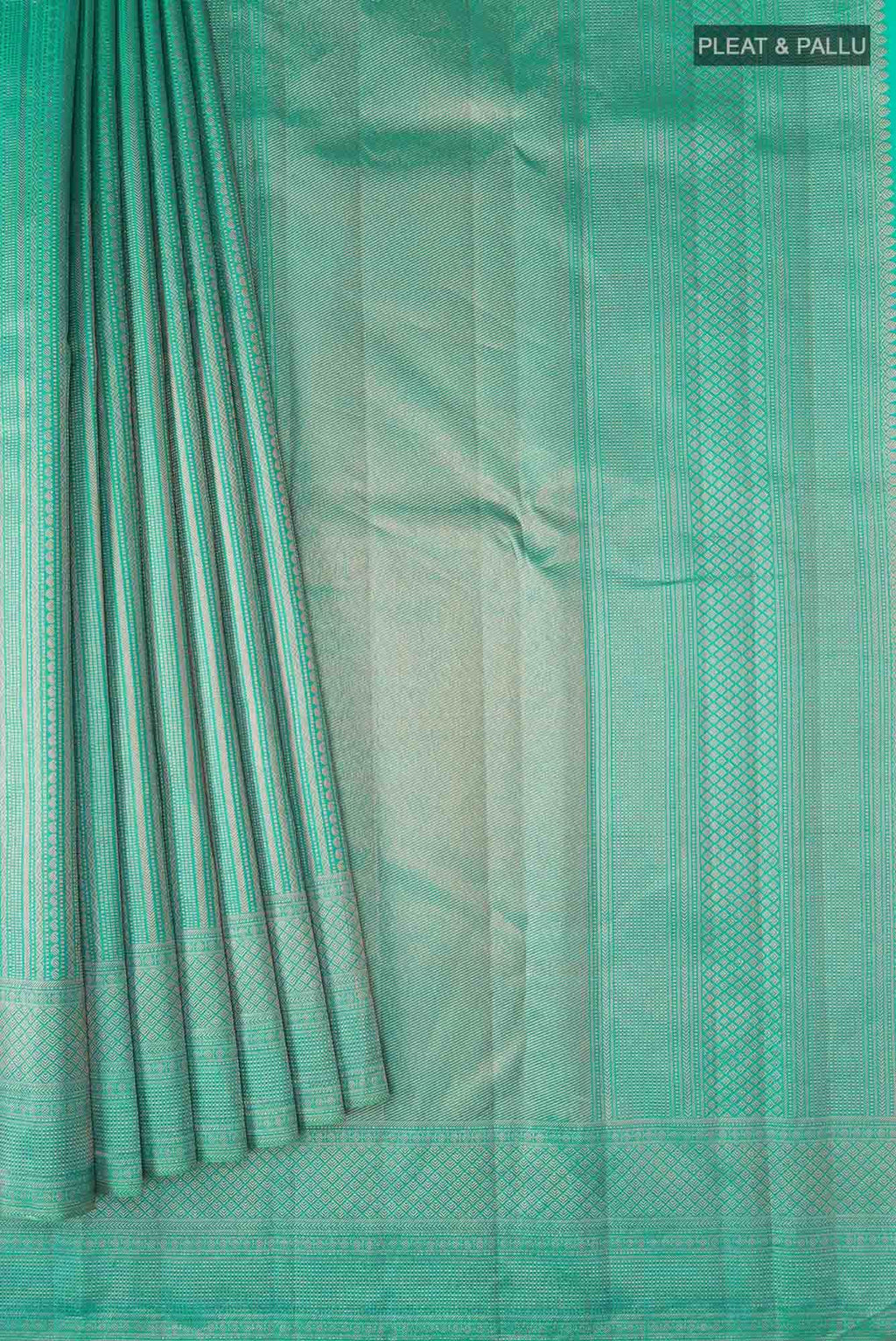 Green Dual Tone Kanchipuram Silk Saree