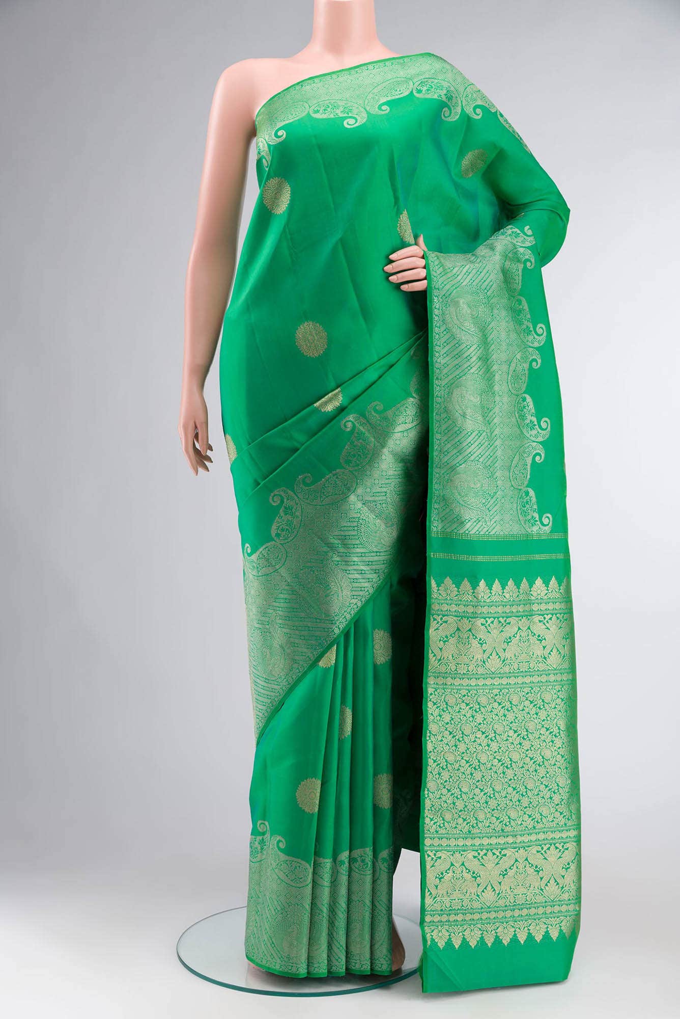 Green Kanchipuram Silk Saree