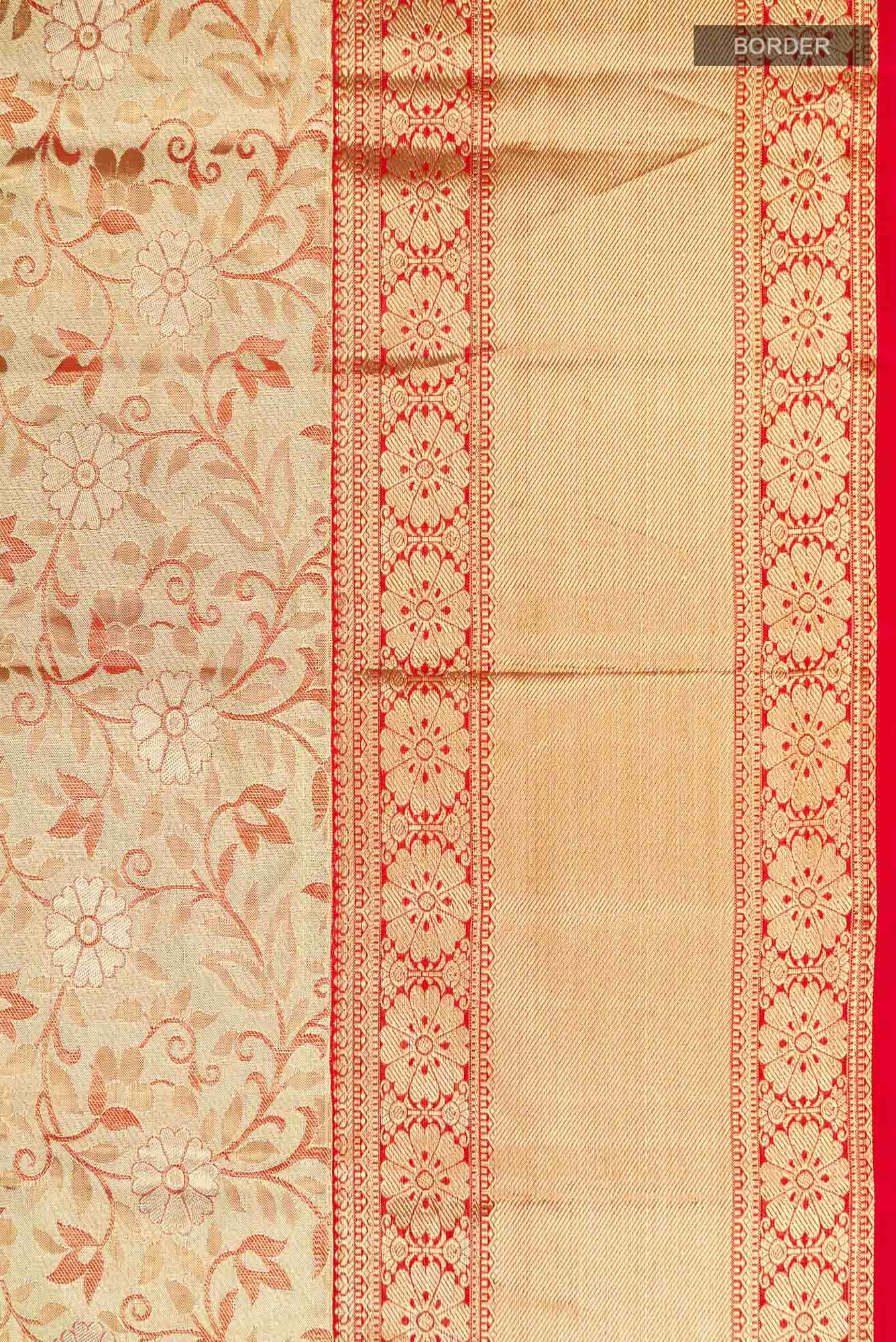 Gold Kanchipuram Silk Saree