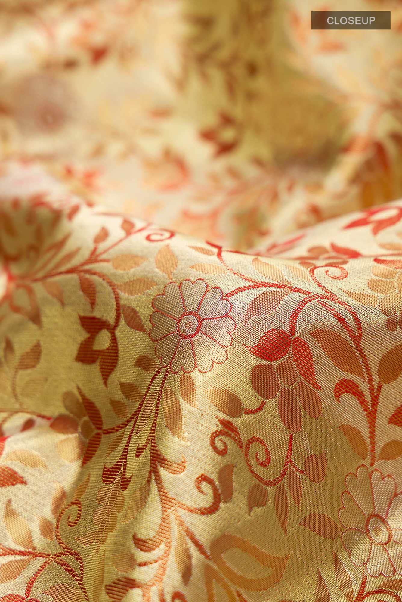 Gold Kanchipuram Silk Saree