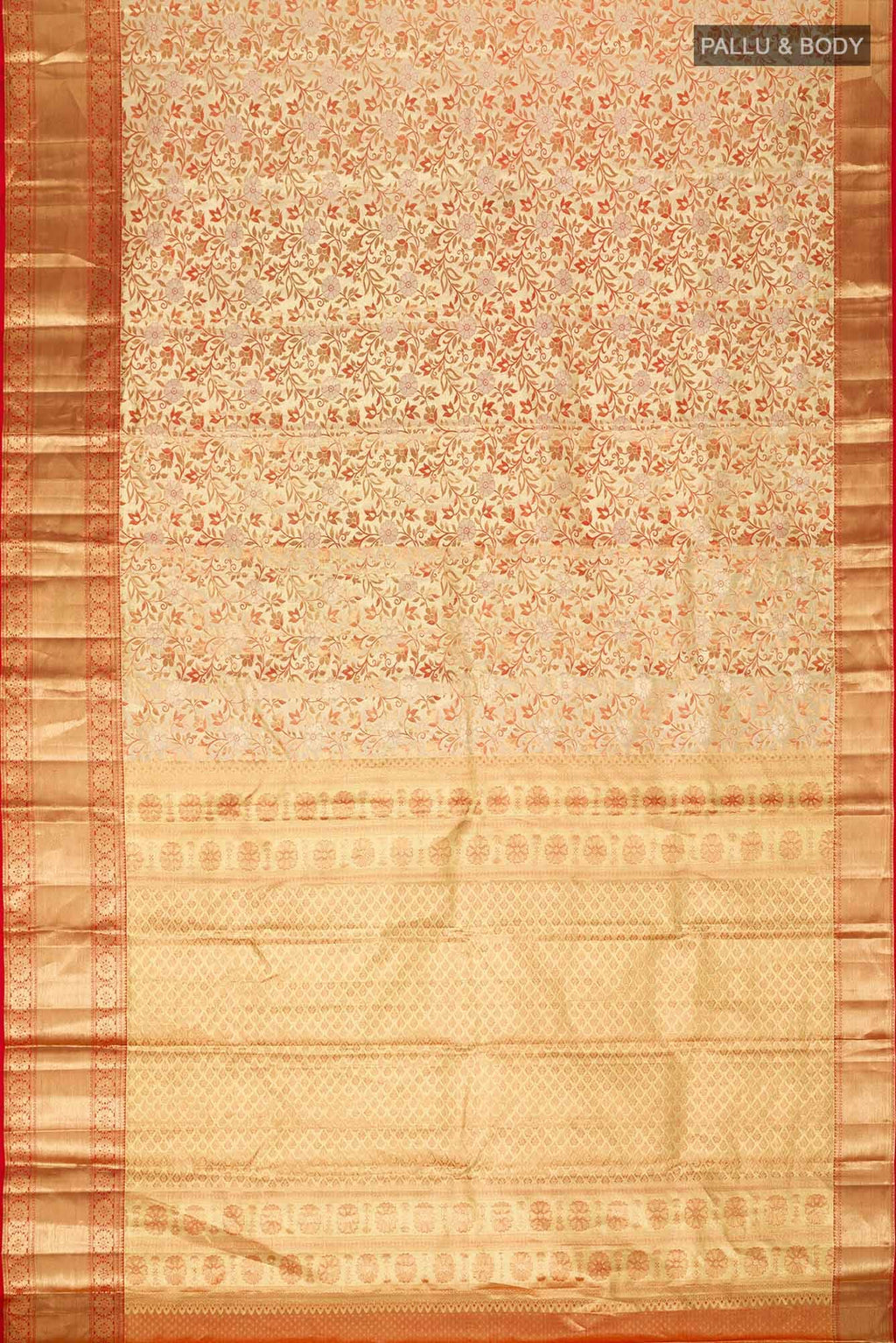 Gold Kanchipuram Silk Saree