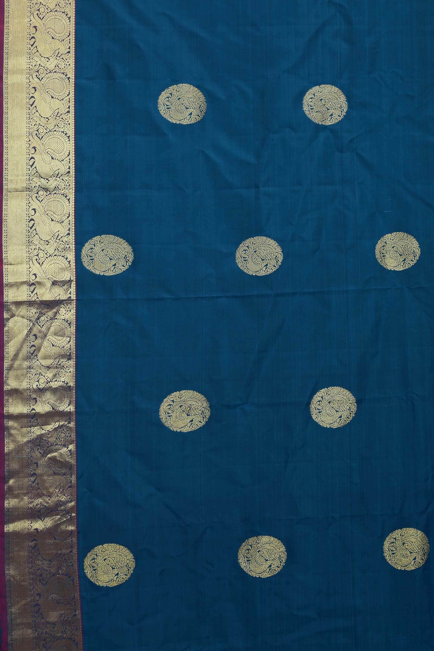 Blue Kanchipuram Silk Saree