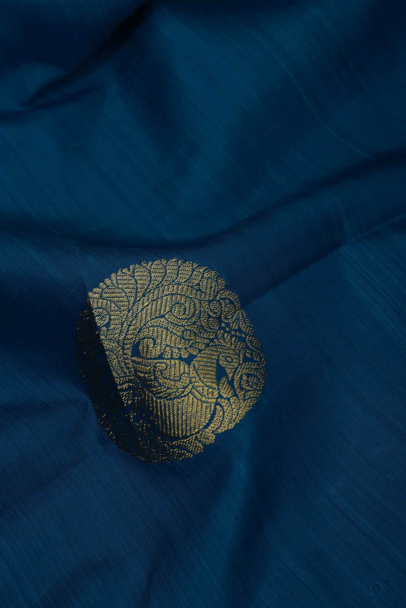 Blue Kanchipuram Silk Saree
