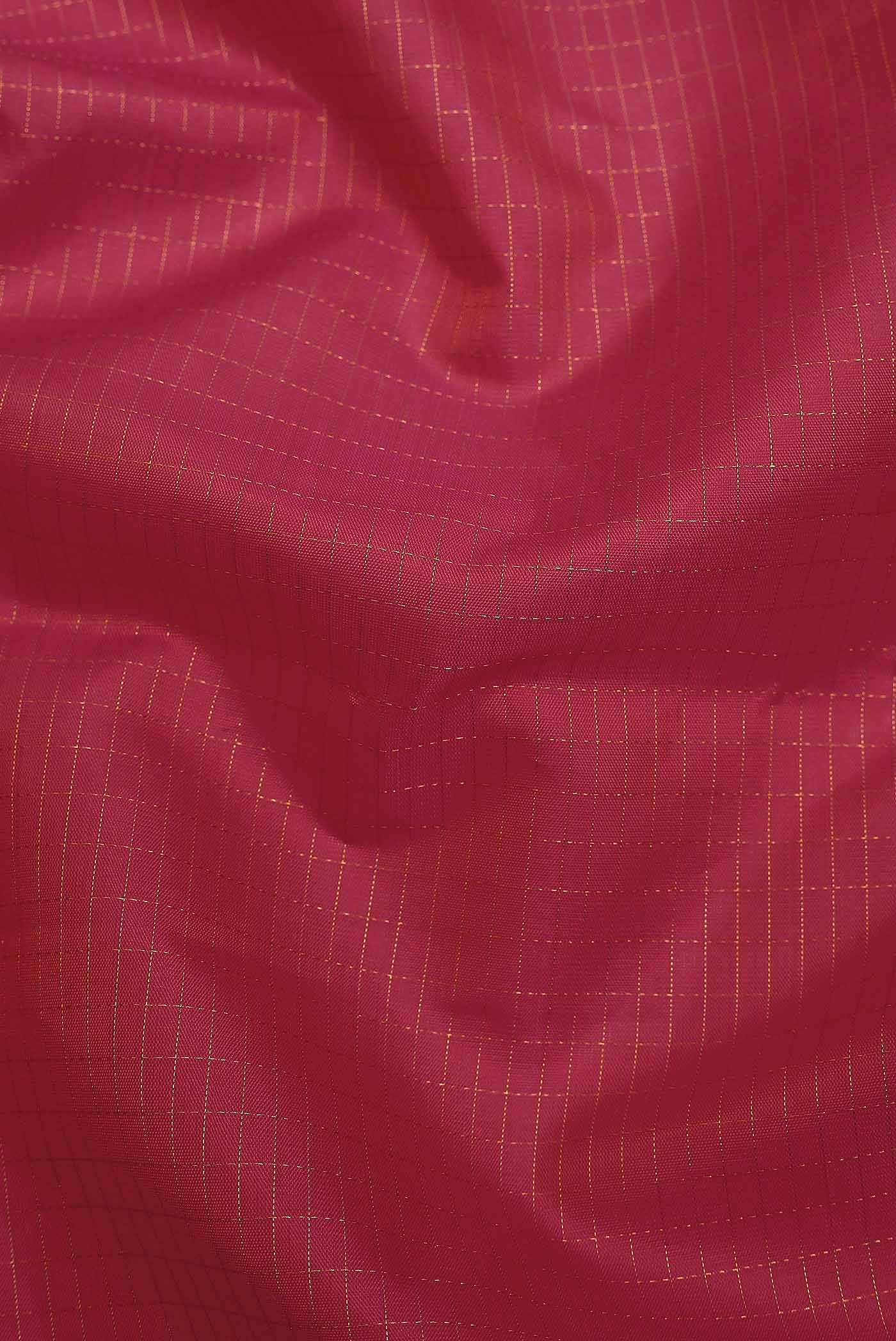 Pure Silk Pure Zari Pink Kanchipuram Saree