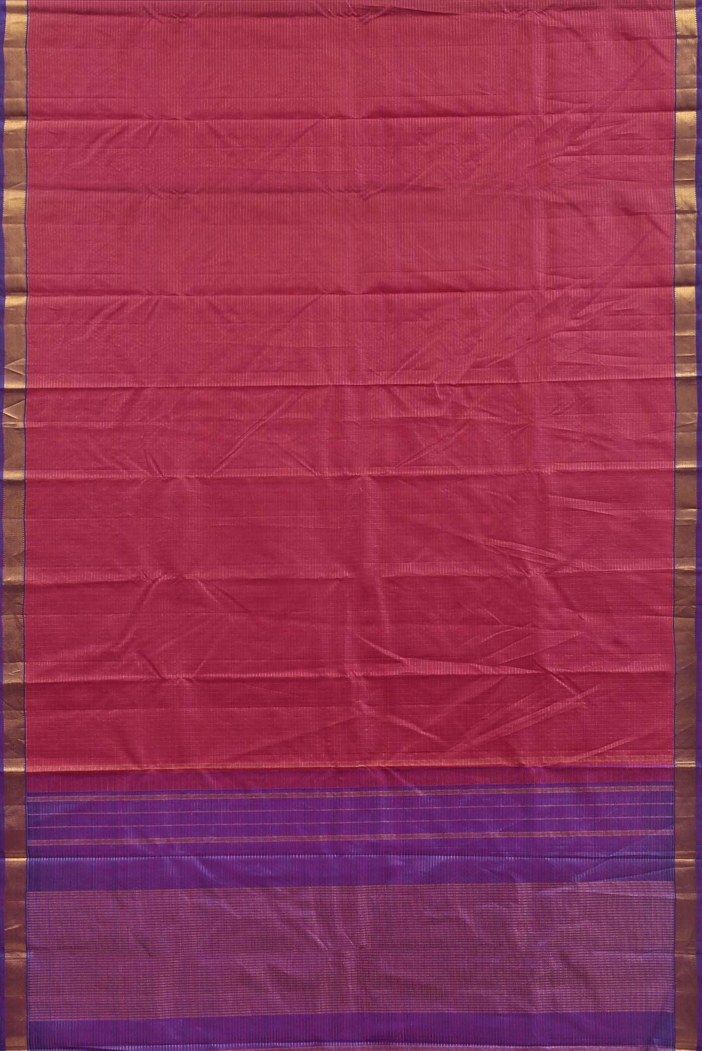 Pure Silk Pure Zari Pink Kanchipuram Saree