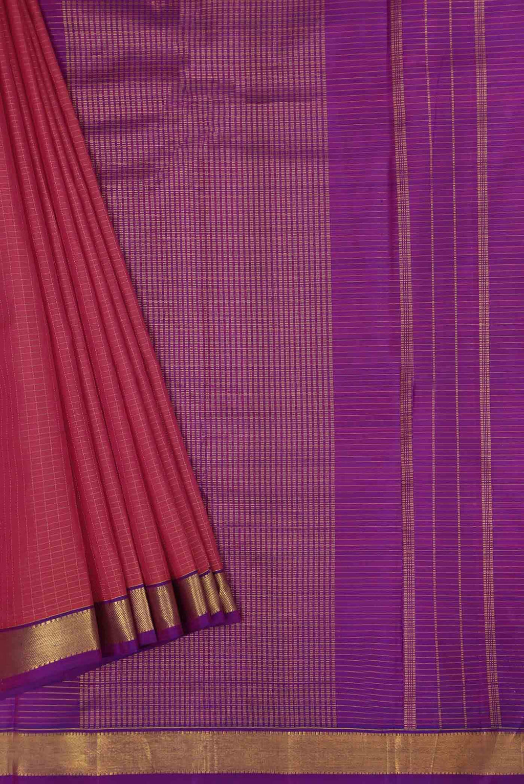 Pure Silk Pure Zari Pink Kanchipuram Saree