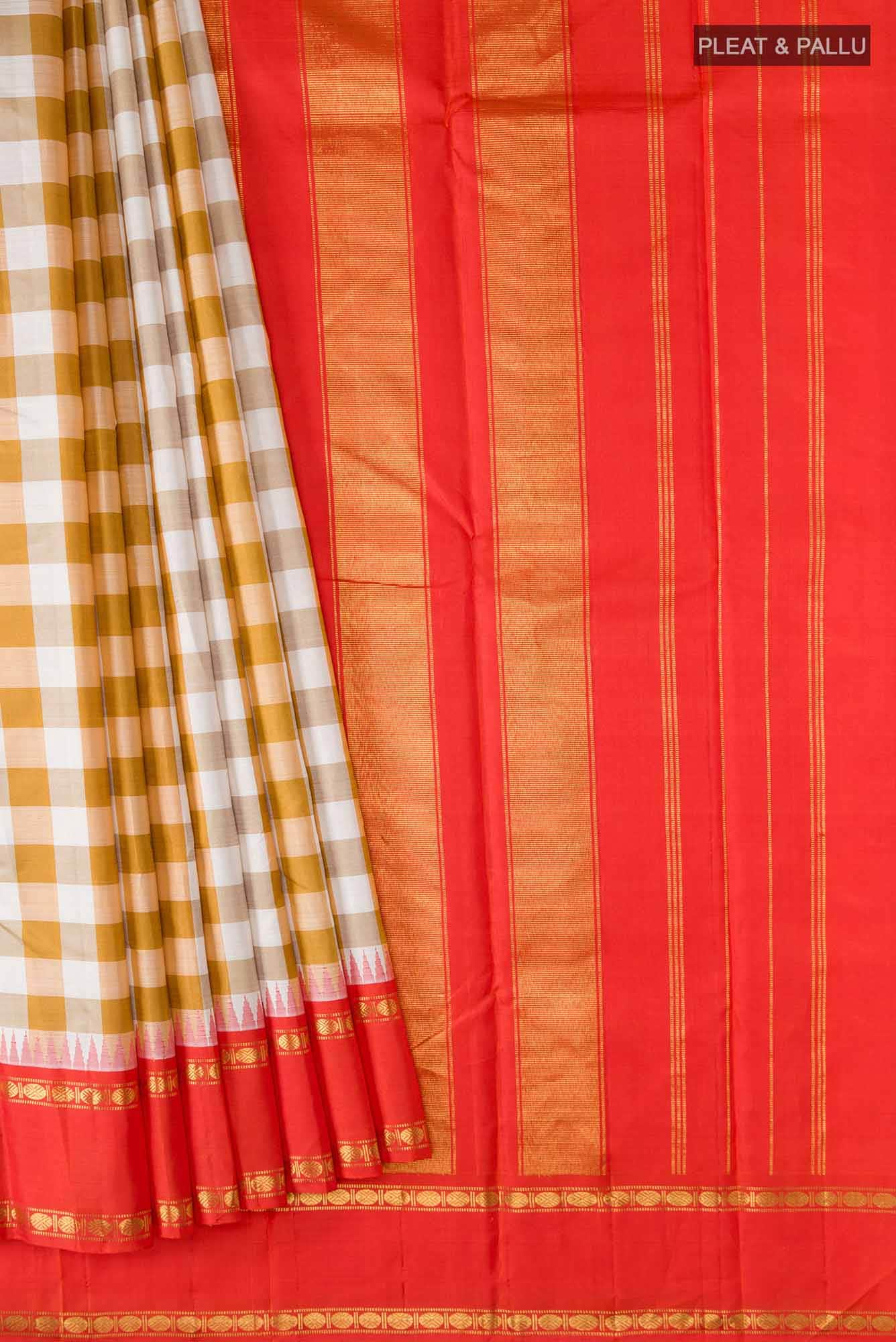 Pure Silk Pure Zari Multi Kanchipuram Saree