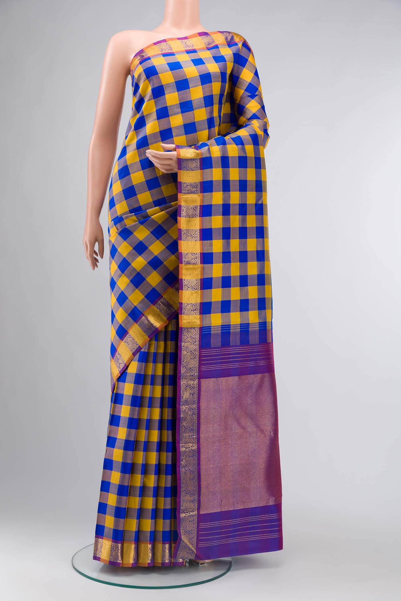 Multi Kanchipuram Silk Saree