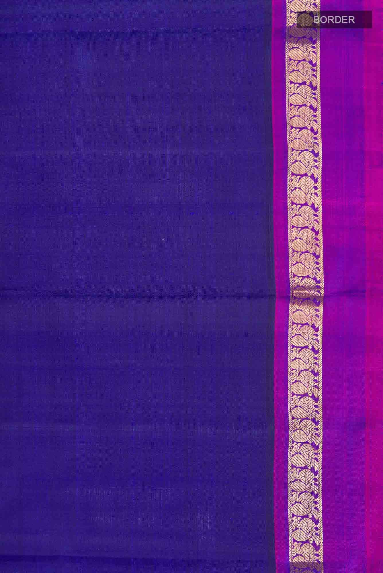 Blue Kanchipuram Silk Saree